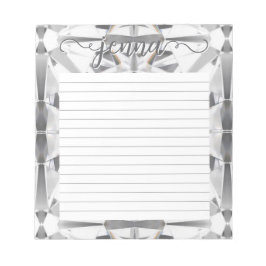 Diamant Edelstein Personalisiert Notizblock