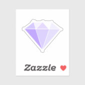 Diamant Edelstein. Schmuck. 60 Hochzeitstag Aufkleber (Blatt)