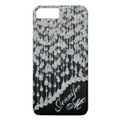 Diamant-Eiszapfen-Monogramm Case-Mate iPhone Hülle (Rückseite)