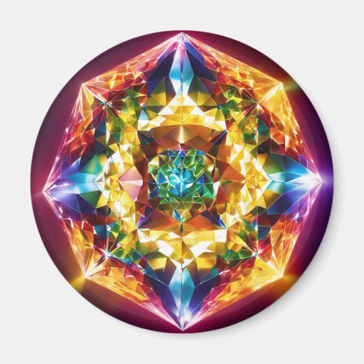 Diamant Elegance: Künstlerische Tasten zur Schöpfu Magnet (Vorne)