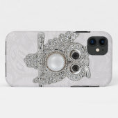 Diamant-Eule u. Paisley-Spitze Druck-BILD Case-Mate iPhone Hülle (Rückseite (Horizontal))