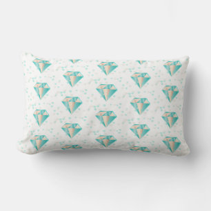 Diamant-Faux-Folie-Muster  Lendenkissen