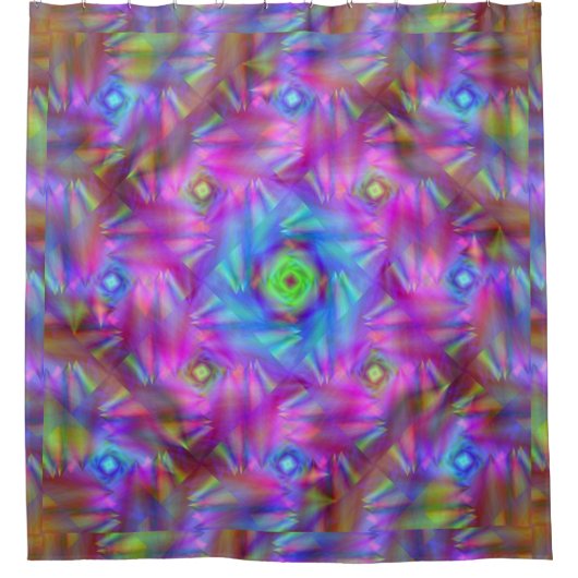 Diamant-Feuervogel 8 Duschvorhang (Vorderseite)