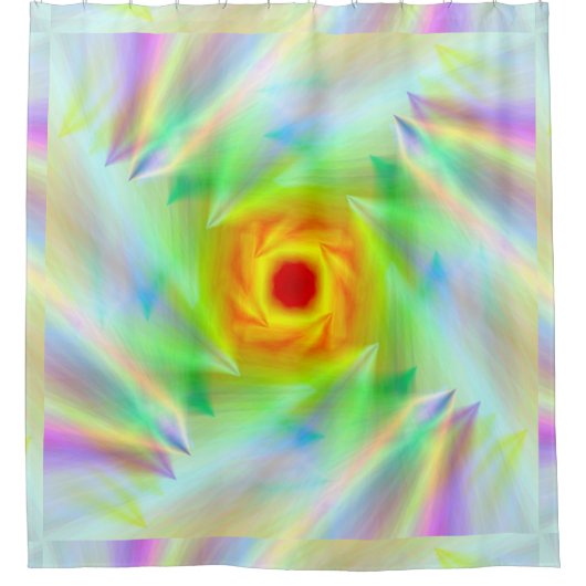 Diamant Fire vogel 5 Duschvorhang (Vorderseite)