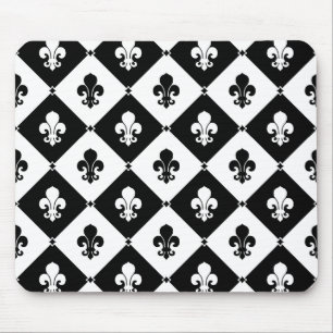 Diamant-Fleur-de-Lis-Muster Mousepad