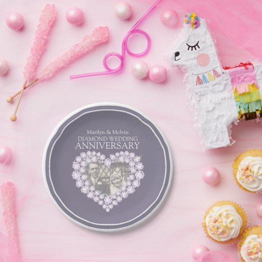 Diamant-Foto Pappteller (Party)