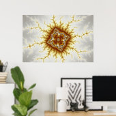 Diamant - Fraktal Poster (Heimbüro)