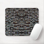 Diamant funkelnd Muster elegant silberschwarz Mousepad (Mit Mouse)