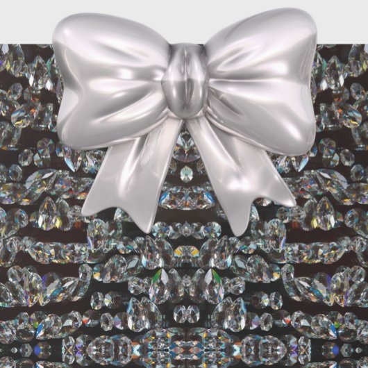 Diamant-funkelnd Muster, silber und schwarz Geschenkpapier