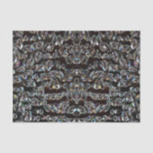 Diamant-funkelnd Muster, silber und schwarz Seidenpapier (Vorderseite)