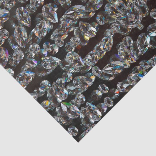 Diamant-funkelnd Muster, silber und schwarz Seidenpapier (Ausschnitt)