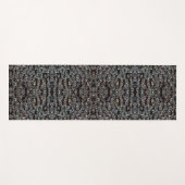 Diamant-funkelnd Muster, silber und schwarz Yogamatte (Vorderseite (Horizontal))