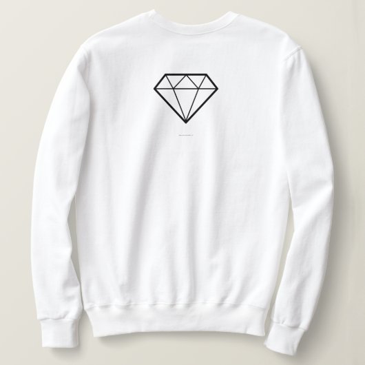 Diamant für immer sweatshirt (Design Rückseite)