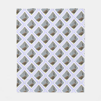 Diamant-Gänse mit Teiglederleder Fleecedecke