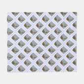 Diamant-Gänse mit Teiglederleder Fleecedecke (Vorderseite (Horizontal))