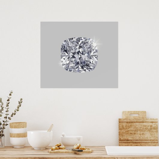 Diamant geformt poster (Küche)