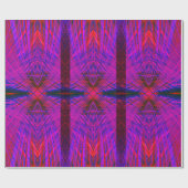 Diamant geformtes Neonmuster Trio Geschenkpapier (Flach)