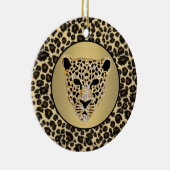 Diamant-gekleideter Jaguar Keramikornament (Rechts)