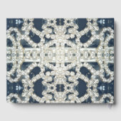 Diamant gekleidetes Gästebuch (Rückseite)