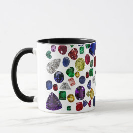 Diamant & Gemstone Alle Regenbogenfarben Kaffeemas Tasse