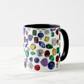 Diamant & Gemstone Alle Regenbogenfarben Kaffeemas Tasse (VorderseiteRechts)