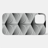 Diamant Geometrie: Vintages Monochrome Case-Mate iPhone Hülle (Rückseite (Horizontal))
