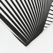 Diamant Geometrie: Vintages Monochrome Fleecedecke (Ecke)