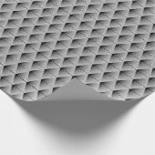 Diamant Geometrie: Vintages Monochrome Geschenkpapier (Ecke)