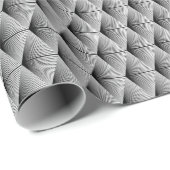 Diamant Geometrie: Vintages Monochrome Geschenkpapier (Rolleneckpunkt)