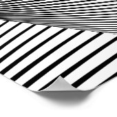 Diamant Geometrie: Vintages Monochrome Poster (Ecke)