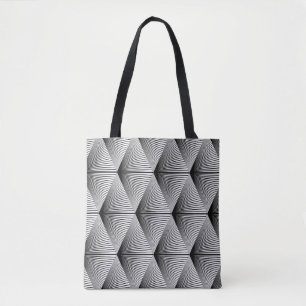 Diamant Geometrie: Vintages Monochrome Tasche