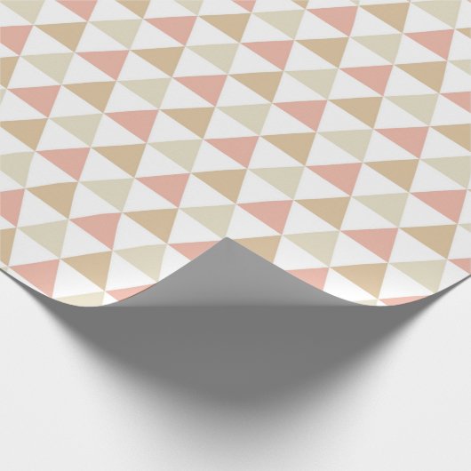 Diamant-geometrisches rosa Taupe-und Geschenkpapier (Ecke)