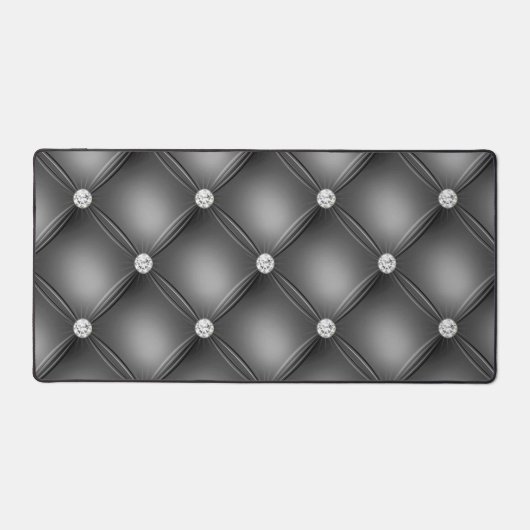 Diamant gepolstertes Design, schwarz Schreibtischunterlage (Vorderseite)