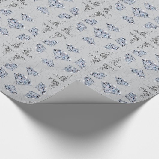 Diamant-Geschenk-Packpapier, irgendein Geschenkpapier (Ecke)