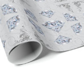 Diamant-Geschenk-Packpapier, irgendein Geschenkpapier (Rolleneckpunkt)