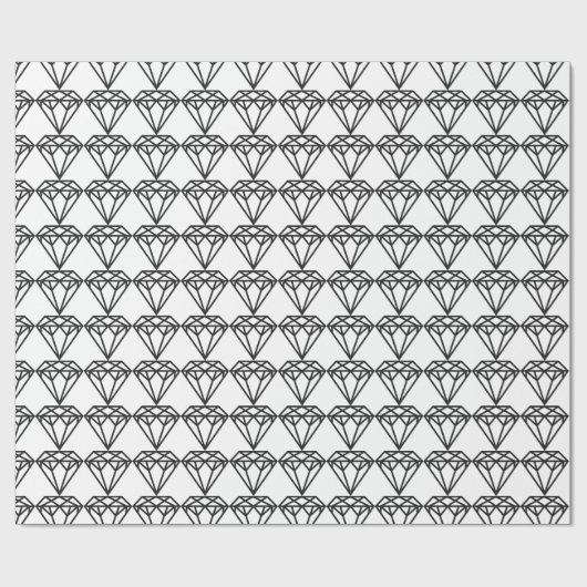Diamant Geschenkpapier (Flach)