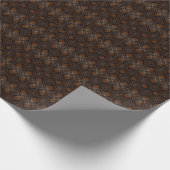 Diamant-geschichtes Lederaussehmuster Geschenkpapier (Ecke)