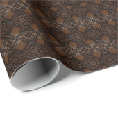 Diamant-geschichtes Lederaussehmuster Geschenkpapier (Rolleneckpunkt)