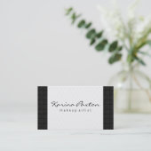 Diamant & Gewebe // Muster Visitenkarte (Stehend Vorderseite)