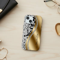Diamant Glanz Gold Metall personalisiertes Skript