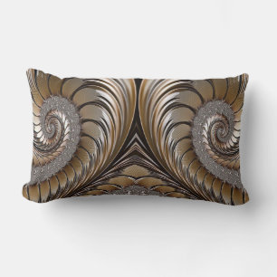 Diamant Glitzer, Bronze, Gold und Marmor Lendenkissen