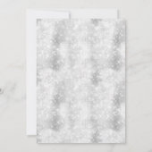 Diamant Glitzern 75. Hochzeitstag Einladung (Rückseite)