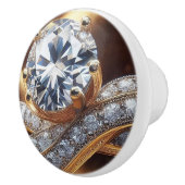 Diamant Gold Ring Keramikknauf (Rechts)