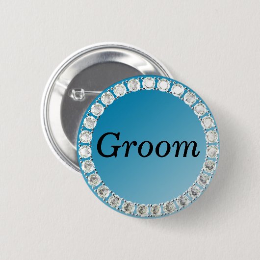 Diamant Groom Button (Vorne & Hinten)