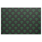 Diamant - grün auf schwarz stoff (Fat Quarter (45,7 x 55,9 cm))