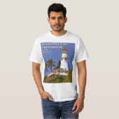 Diamant-Hauptleuchtturm, O'ahu, Hawai'i T - Shirt (Vorne ganz)