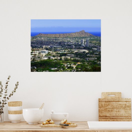 Diamant Head Poster (Küche)