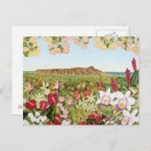 Diamant Head Postkarte (Vorne/Hinten)