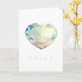 Diamant Heart Inspiration Karte (Gelbe Blume)