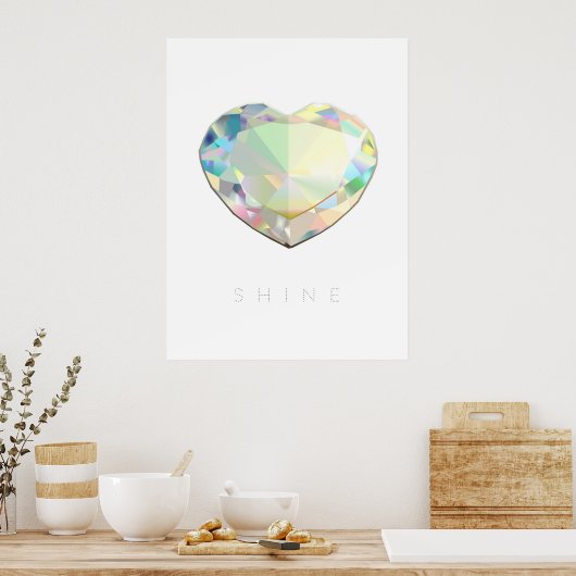 Diamant Heart Inspiration Poster (Küche)